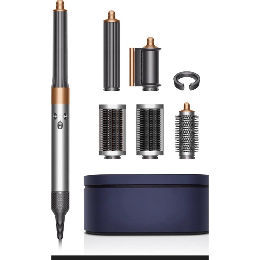 Dyson Airwrap Complete‎ Long Nickel/Copper with case Open Box Paperwork Serial